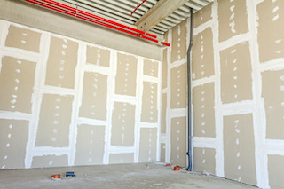 drywall installation and preparation for commercial construction