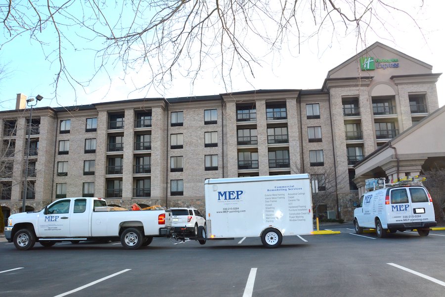 mep commercial remodeling of holiday inn express